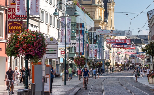 Stad Linz bezoeken op de fiets