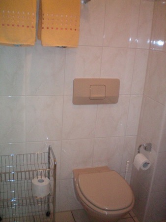 douche pensionkamer melcher in Trittenheim