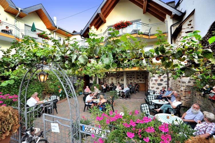 Briedern hotel Moselstrand terras