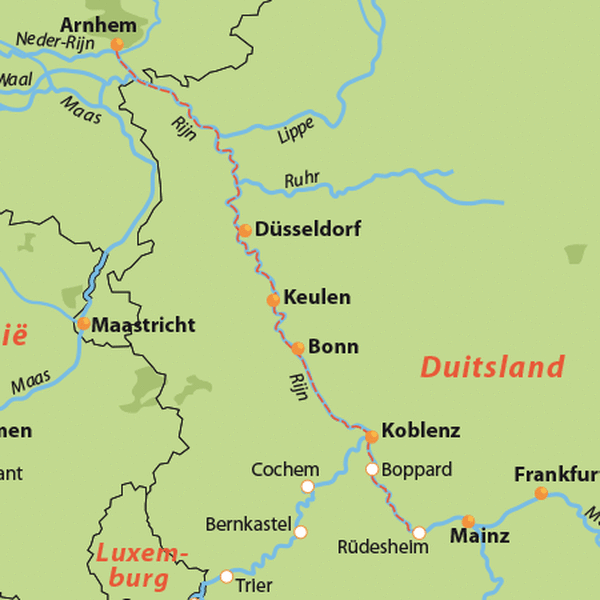 Riviercruise over de Rijn 6 dagen